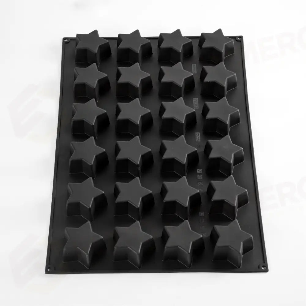 STAMPO PAVOFLEX IN SILICONE STAR 600X400 MM - 24 IMPRONTE 80X80X H 40 MM - VOL.100 ML - PX083 - PAVONI ITALIA
