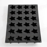 STAMPO PAVOFLEX IN SILICONE STAR 600X400 MM - 24 IMPRONTE 80X80X H 40 MM - VOL.100 ML - PX083 - PAVONI ITALIA