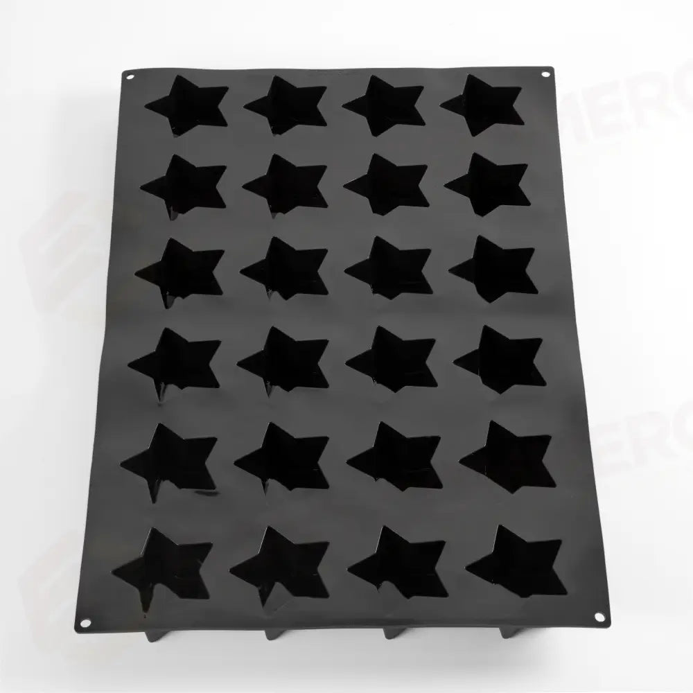 STAMPO PAVOFLEX IN SILICONE STAR 600X400 MM - 24 IMPRONTE 80X80X H 40 MM - VOL.100 ML - PX083 - PAVONI ITALIA