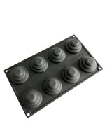 STAMPO PAVOFLEX IN SILICONE STEP FUSTO 300 X 175 MM - 8 IMPRONTE Ø MM 60X32 H VOL. ~ 49,5 ML - PX3210S - PAVONI ITALIA