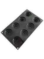 STAMPO PAVOFLEX IN SILICONE STEP FUSTO 300 X 175 MM - 8 IMPRONTE Ø MM 60X32 H VOL. ~ 49,5 ML - PX3210S - PAVONI ITALIA