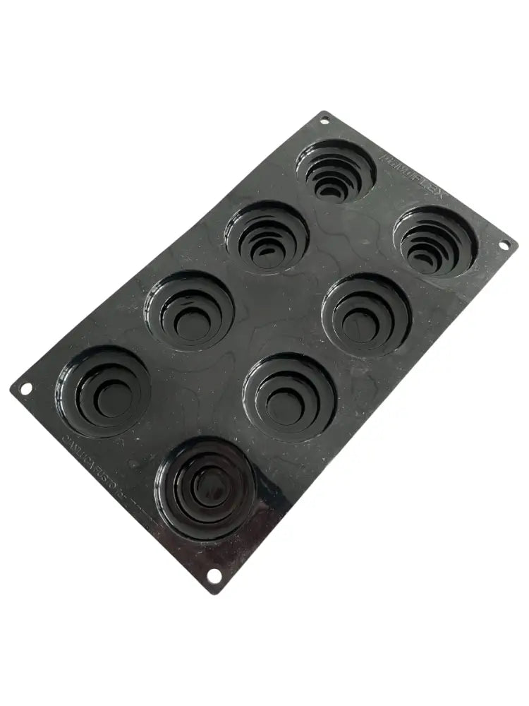STAMPO PAVOFLEX IN SILICONE STEP FUSTO 300 X 175 MM - 8 IMPRONTE Ø MM 60X32 H VOL. ~ 49,5 ML - PX3210S - PAVONI ITALIA