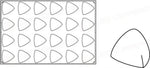 STAMPO PAVOFLEX IN SILICONE TRILO 600 X 400 MM - 24 IMPRONTE 75 X 72 X H 58 MM - VOL.96 ML - PX066 - PAVONI ITALIA