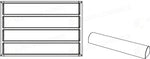 STAMPO PAVOFLEX IN SILICONE TRONCHETTO 600 X 400 MM - 4 IMPRONTE 560 X 80 X H 63 MM - VOL.237 - PX059 - PAVONI ITALIA