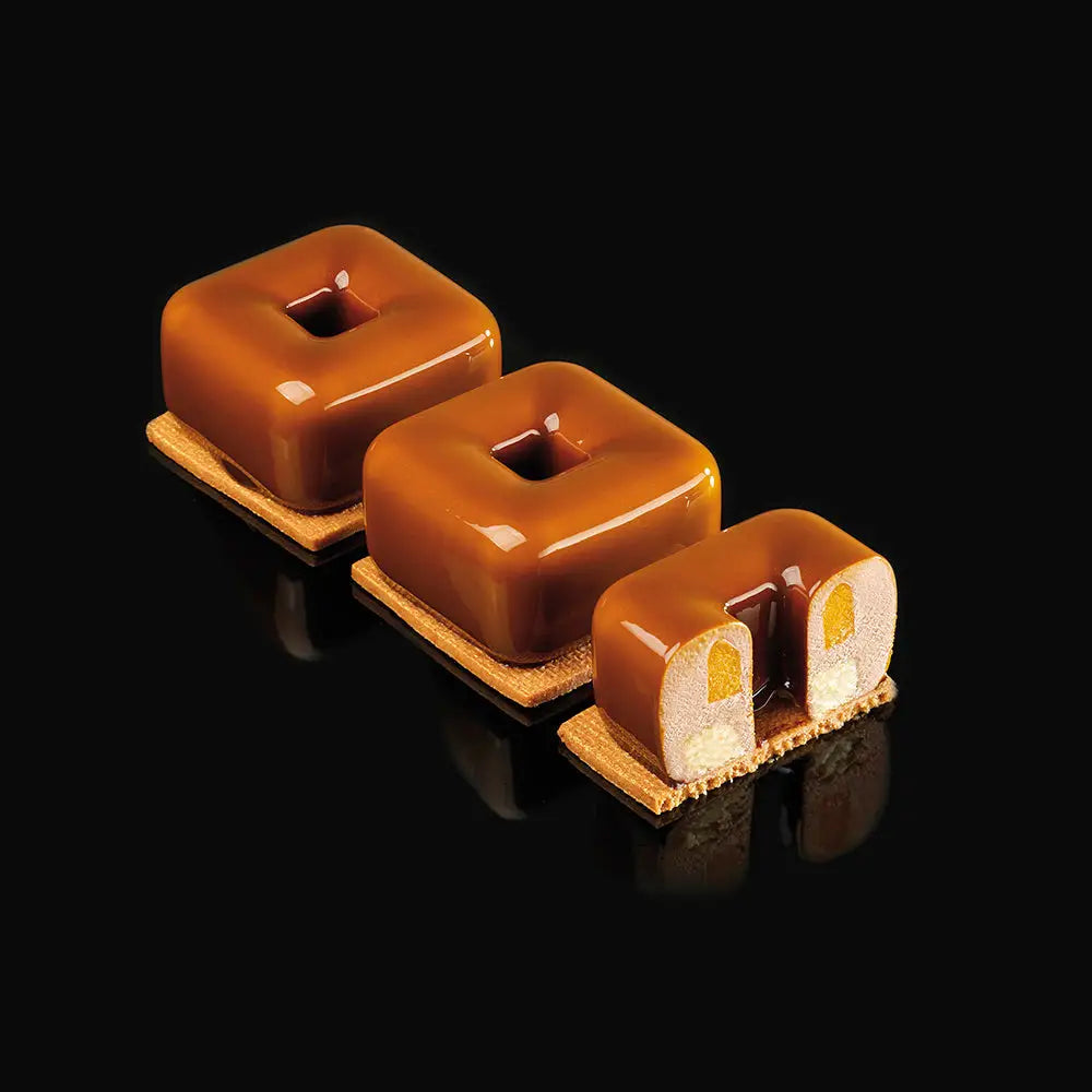 STAMPO PAVOFLEX IN SILICONE TULUM 400 X 300 MM - 12 IMPRONTE 56 X 56 X H 34 MM - VOL. 90 ML + PACK - BACHOUR - PX4361S