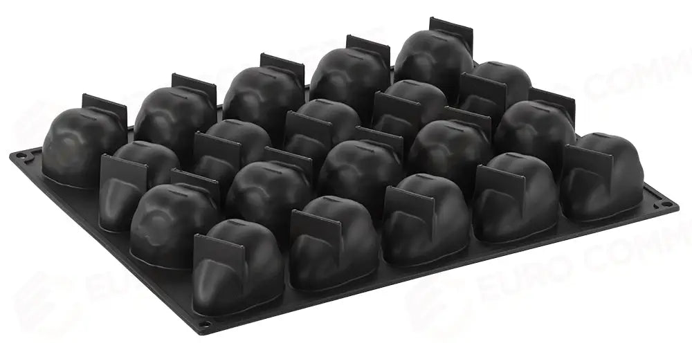 STAMPO PAVOFLEX IN SILICONE TUTTIFRUTTI 400 X 300 MM - 20 IMPRONTE FRAGOLA 71 X 54 X H 46 MM - VOL.90 ML + PACK