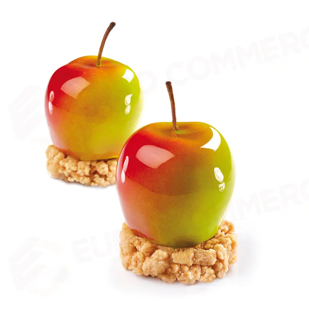 STAMPO PAVOFLEX IN SILICONE TUTTIFRUTTI 400 X 300 MM - 20 IMPRONTE MELA Ø 55 X H 48 MM - VOL.90 ML + PACK - PX4330S