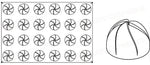 STAMPO PAVOFLEX IN SILICONE VERTIGO 600 X 400 MM - 24 IMPRONTE Ø 70 X H 44 MM - VOL.110 ML - PX033 - PAVONI ITALIA