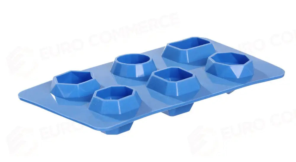 STAMPO PER CUBETTI DI GHIACCIO A FORMA DI GEMMA BARUP BLU 2 PEZZI 190X105X(H)30MM - HENDI