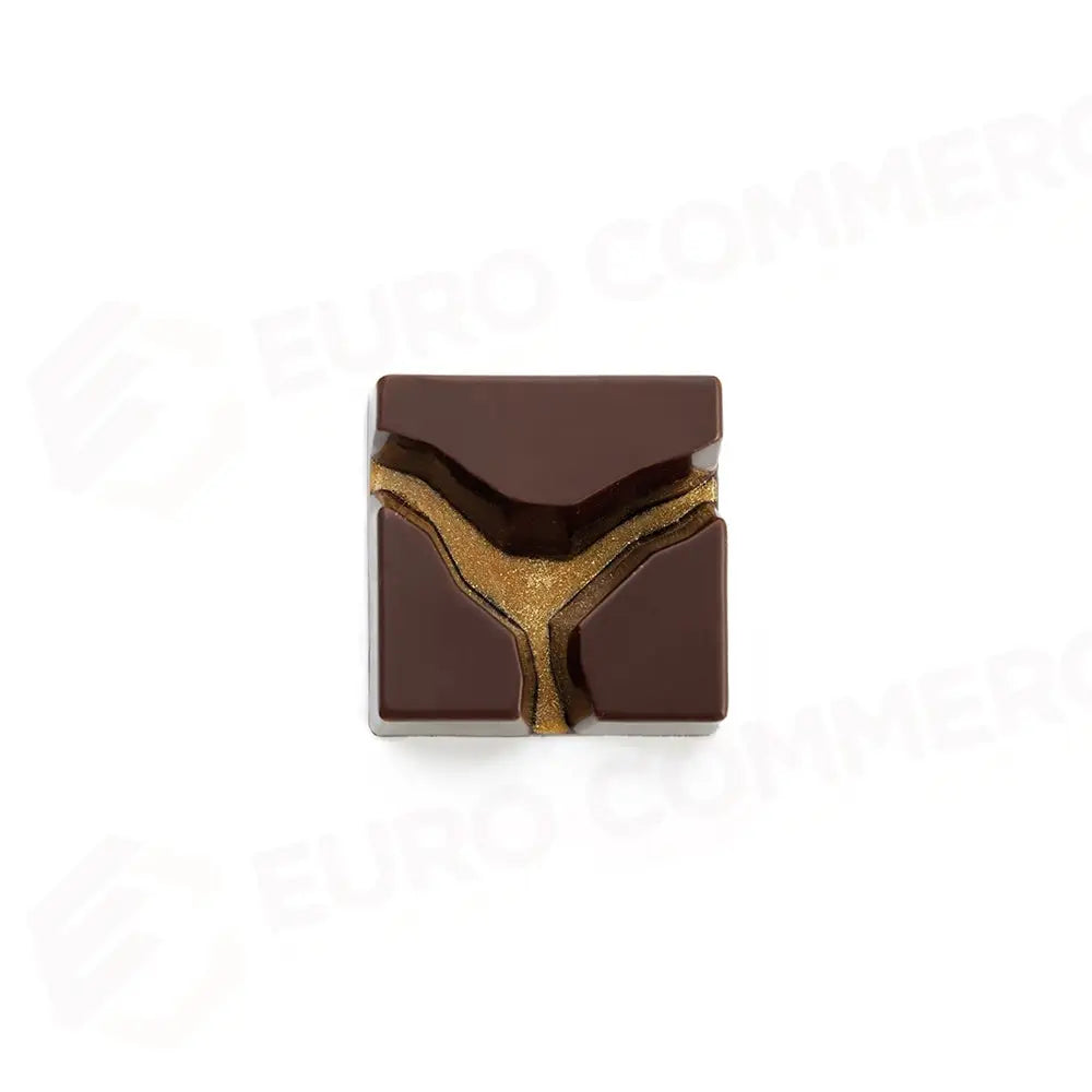 STAMPO PER PRALINE ABYSS BY DAVIDE COMASCHI MM 275X135 18 PEZZI 31 X 31 X H 12,5 MM - VOL. - PC66FR - PAVONI ITALIA