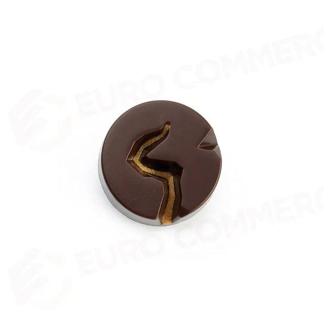 Moule à praline Abyss de Davide Comaschi, 275 x 135 mm, 18 pièces, Ø 33 mm, H 12,5 mm - Volume 10 g - PC67FR - Pavoni Italie