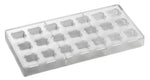 STAMPO PER PRALINE BONBONS BACHOUR MM 275X135 21 PEZZI 26 X 26 X 16 H - VOL. 10 GR - PC59FR - PAVONI ITALIA - STAMPI