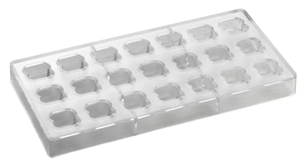 STAMPO PER PRALINE BONBONS BACHOUR MM 275X135 21 PEZZI 26 X 26 X 16 H - VOL. 10 GR - PC59FR - PAVONI ITALIA - STAMPI