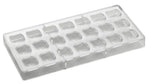 STAMPO PER PRALINE BONBONS BACHOUR MM 275X135 21 PEZZI 27 X 27 X H 15 MM - VOL. 10 GR - PC47FR - PAVONI ITALIA - STAMPI