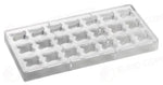 STAMPO PER PRALINE BONBONS BACHOUR MM 275X135 21 PEZZI 30 X 29 X 17 H - VOL. 10 GR - PC63FR - PAVONI ITALIA - STAMPI