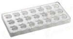 STAMPO PER PRALINE BONBONS BACHOUR MM 275X135 21 PEZZI 31 X 26 X 16 H - VOL. 10 GR - PC56FR - PAVONI ITALIA - STAMPI