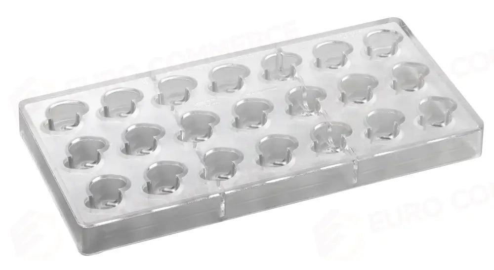 STAMPO PER PRALINE BONBONS BACHOUR MM 275X135 21 PEZZI 33 X 22 X 16 H - VOL. 10 GR - PC60FR - PAVONI ITALIA - STAMPI