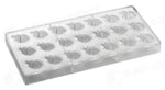 STAMPO PER PRALINE BONBONS BACHOUR MM 275X135 21 PEZZI 33 X 26 X 16 H - VOL. 10 GR - PC57FR - PAVONI ITALIA - STAMPI