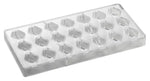 STAMPO PER PRALINE BONBONS BACHOUR MM 275X135 21 PEZZI 33 X 27 X 17 H - VOL. 10 GR - PC61FR - PAVONI ITALIA - STAMPI