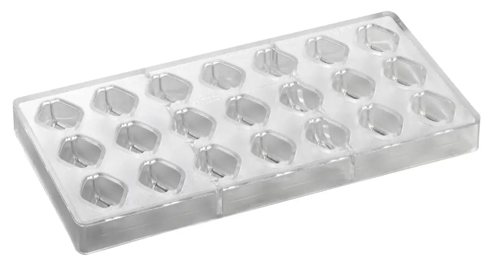 STAMPO PER PRALINE BONBONS BACHOUR MM 275X135 21 PEZZI 33 X 27 X 17 H - VOL. 10 GR - PC61FR - PAVONI ITALIA - STAMPI