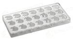 STAMPO PER PRALINE BONBONS BACHOUR MM 275X135 21 PEZZI 33 X 28 X H 20 MM - VOL. 10 GR - PC40FR - PAVONI ITALIA - STAMPI