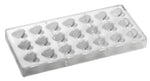 STAMPO PER PRALINE BONBONS BACHOUR MM 275X135 21 PEZZI 33 X 29 X 17 H - VOL. 10 GR - PC58FR - PAVONI ITALIA - STAMPI