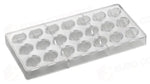 STAMPO PER PRALINE BONBONS BACHOUR MM 275X135 21 PEZZI 36 X 25 X H 20 MM - VOL. 10 GR - PC43FR - PAVONI ITALIA - STAMPI
