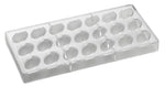 STAMPO PER PRALINE BONBONS BACHOUR MM 275X135 21 PEZZI 41 X 24 X H 20 MM - VOL. 10 GR - PC42FR - PAVONI ITALIA - STAMPI