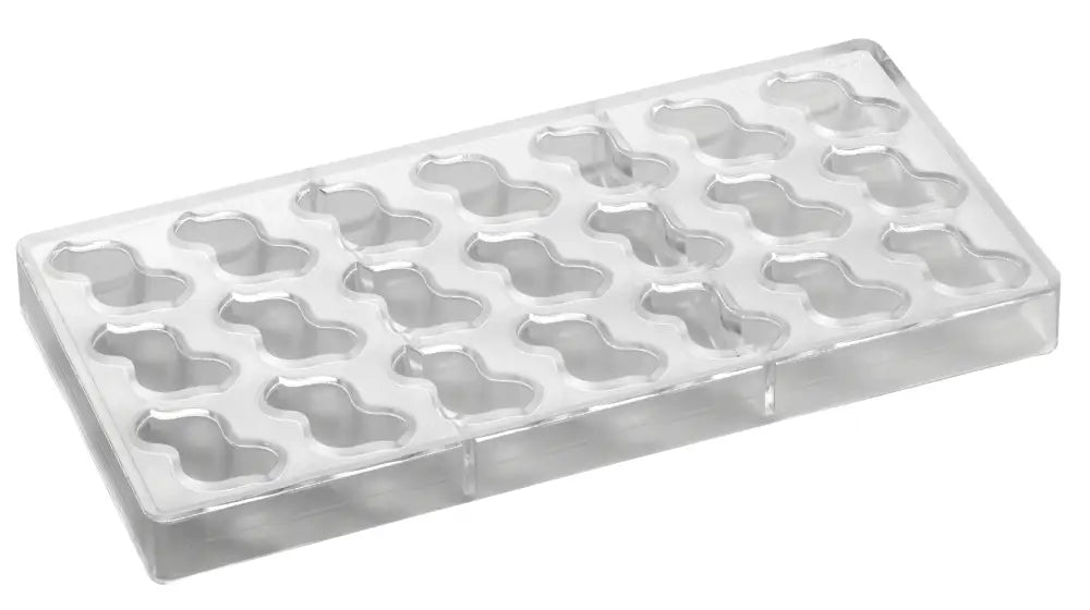 STAMPO PER PRALINE BONBONS BACHOUR MM 275X135 21 PEZZI 44 X 24 X H 20 MM - VOL. 10 GR - PC38FR - PAVONI ITALIA - STAMPI