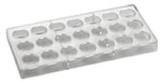 STAMPO PER PRALINE BONBONS BACHOUR MM 275X135 21 PEZZI Ø 30 X H 16 MM - VOL. 10 GR - PC45FR - PAVONI ITALIA - STAMPI