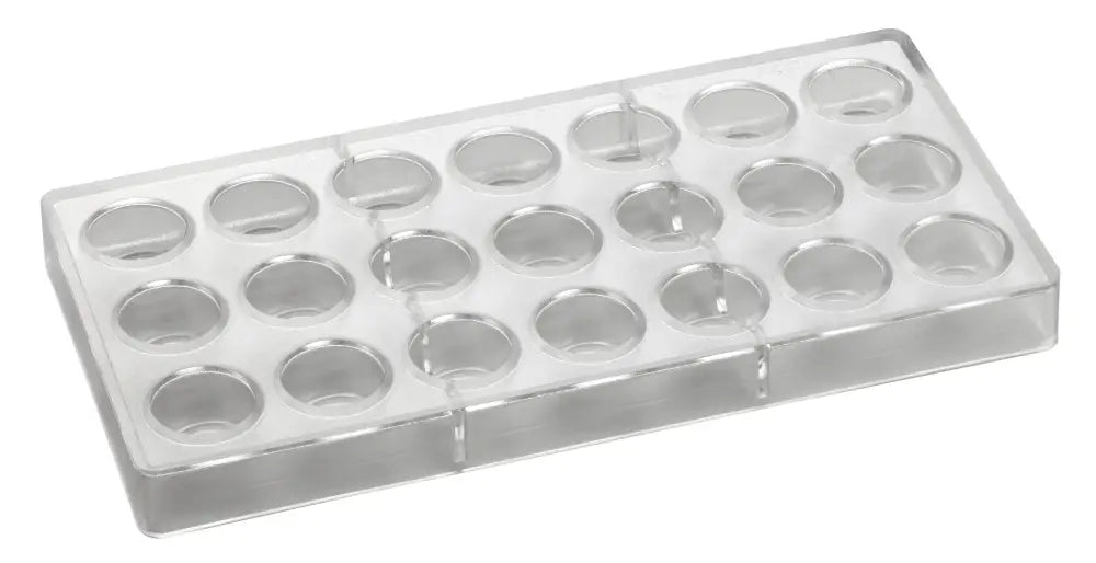 STAMPO PER PRALINE BONBONS BACHOUR MM 275X135 21 PEZZI Ø 30 X H 16 MM - VOL. 10 GR - PC45FR - PAVONI ITALIA - STAMPI