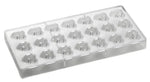 STAMPO PER PRALINE ICONIC MM 275X135 21 PEZZI 29 X 30 X H 16 MM - VOL. 10 GR - PC55FR - PAVONI ITALIA - STAMPI