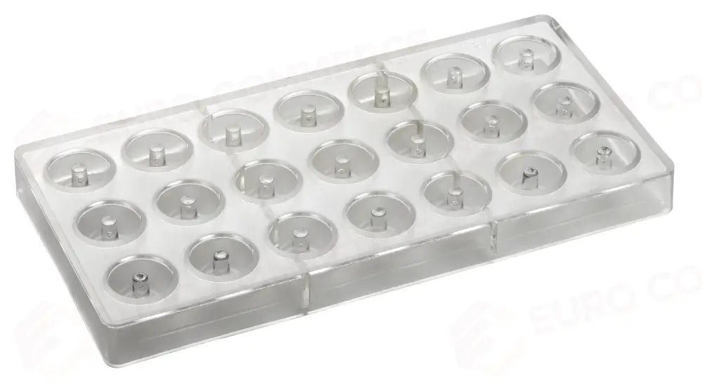 STAMPO PER PRALINE ICONIC MM 275X135 21 PEZZI - Ø 28 X H 16 MM - VOL. 10 GR - PC53FR - PAVONI ITALIA - STAMPI