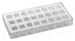 STAMPO PER PRALINE INNOVATION MM 275X135 21 PEZZI 18 X 18 X H 20 MM - VOL. 10 GR - PC23FR - PAVONI ITALIA - STAMPI