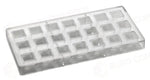 STAMPO PER PRALINE INNOVATION MM 275X135 21 PEZZI 22 X 22 X H 20 MM - VOL. 10 GR - PC13FR - PAVONI ITALIA - STAMPI
