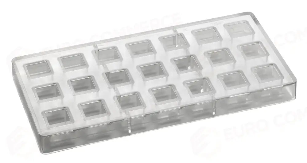 STAMPO PER PRALINE INNOVATION MM 275X135 21 PEZZI 22 X 22 X H 20 MM - VOL. 10 GR - PC13FR - PAVONI ITALIA - STAMPI
