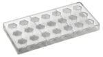 STAMPO PER PRALINE INNOVATION MM 275X135 21 PEZZI 26 X 23 X H 21 MM - VOL. 10 GR - PC15FR - PAVONI ITALIA - STAMPI