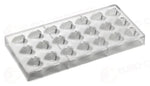 STAMPO PER PRALINE INNOVATION MM 275X135 21 PEZZI 30 X 30 X H 17 MM - VOL. 10 GR - PC17FR - PAVONI ITALIA - STAMPI
