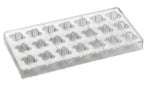 STAMPO PER PRALINE INNOVATION MM 275X135 21 PEZZI 30 X 30 X H 18 MM - VOL. 10 GR - PC12FR - PAVONI ITALIA - STAMPI