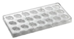 STAMPO PER PRALINE INNOVATION MM 275X135 21 PEZZI 32 X 23 X H 19 MM - VOL. 10 GR - PC10FR - PAVONI ITALIA - STAMPI