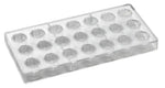 STAMPO PER PRALINE INNOVATION MM 275X135 21 PEZZI Ø 26 X H 16 MM - VOL. 10 GR - PC14FR - PAVONI ITALIA - STAMPI