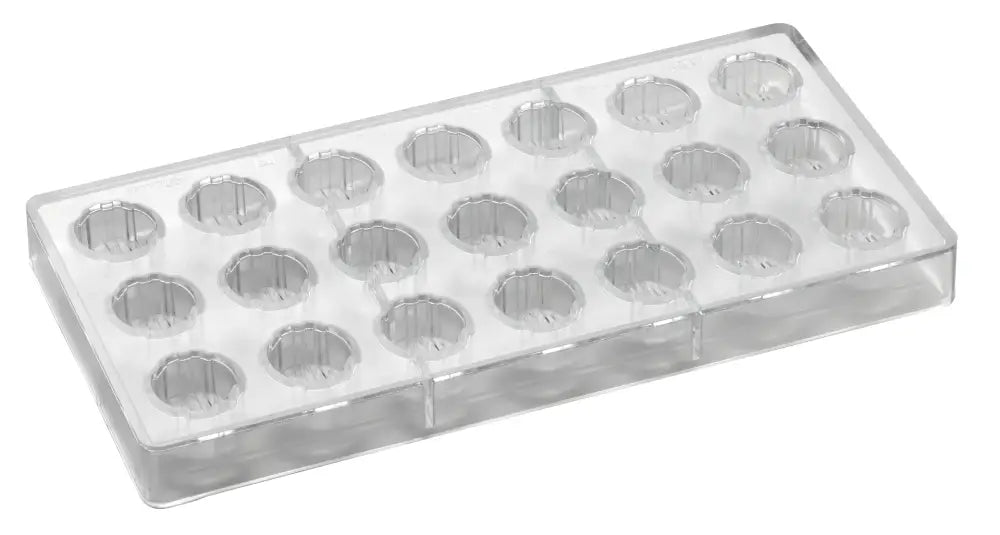 STAMPO PER PRALINE INNOVATION MM 275X135 21 PEZZI Ø 26 X H 16 MM - VOL. 10 GR - PC14FR - PAVONI ITALIA - STAMPI