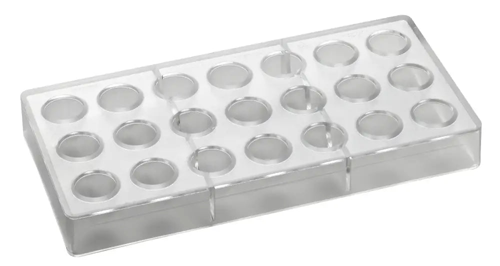 STAMPO PER PRALINE INNOVATION MM 275X135 21 PEZZI Ø 26 X H 23,5 MM - VOL. 10 GR - PC37FR - PAVONI ITALIA - STAMPI