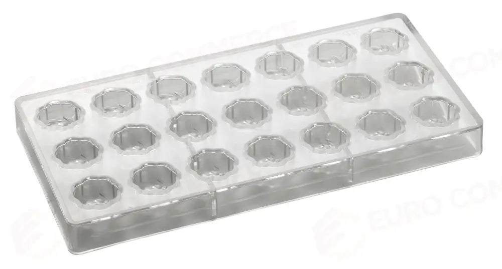 STAMPO PER PRALINE INNOVATION MM 275X135 21 PEZZI Ø 28 X H 17 MM - VOL. 10 GR - PC18FR - PAVONI ITALIA - STAMPI