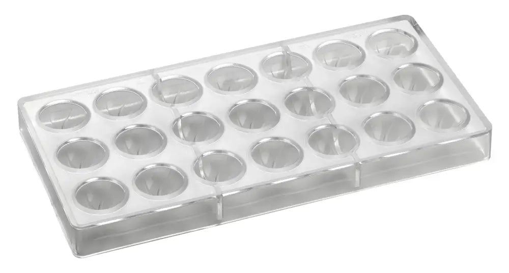 STAMPO PER PRALINE INNOVATION MM 275X135 21 PEZZI Ø 30 X H 18 MM - VOL. 10 GR - PC09FR - PAVONI ITALIA - STAMPI