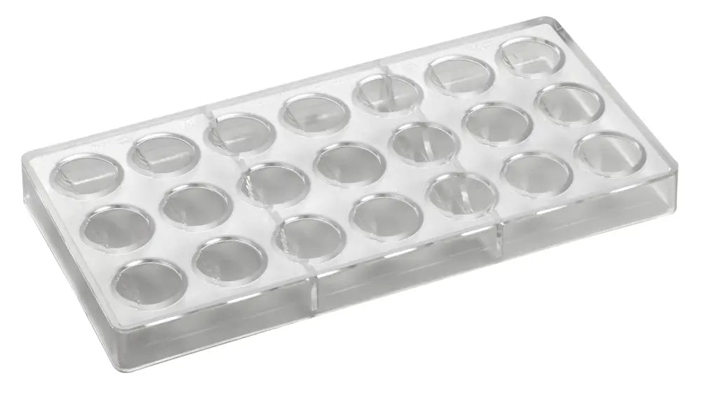 STAMPO PER PRALINE INNOVATION MM 275X135 21 PEZZI Ø 30 X H 18 MM - VOL. 10 GR - PC08FR - PAVONI ITALIA - STAMPI