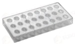 STAMPO PER PRALINE INNOVATION MM 275X135 24 PEZZI 22 X 18 X H 28 MM - VOL. 10 GR - PC19FR - PAVONI ITALIA - STAMPI