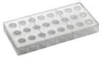 STAMPO PER PRALINE INNOVATION MM 275X135 24 PEZZI Ø 21 X H 28 MM - VOL. 10 GR - PC22FR - PAVONI ITALIA - STAMPI