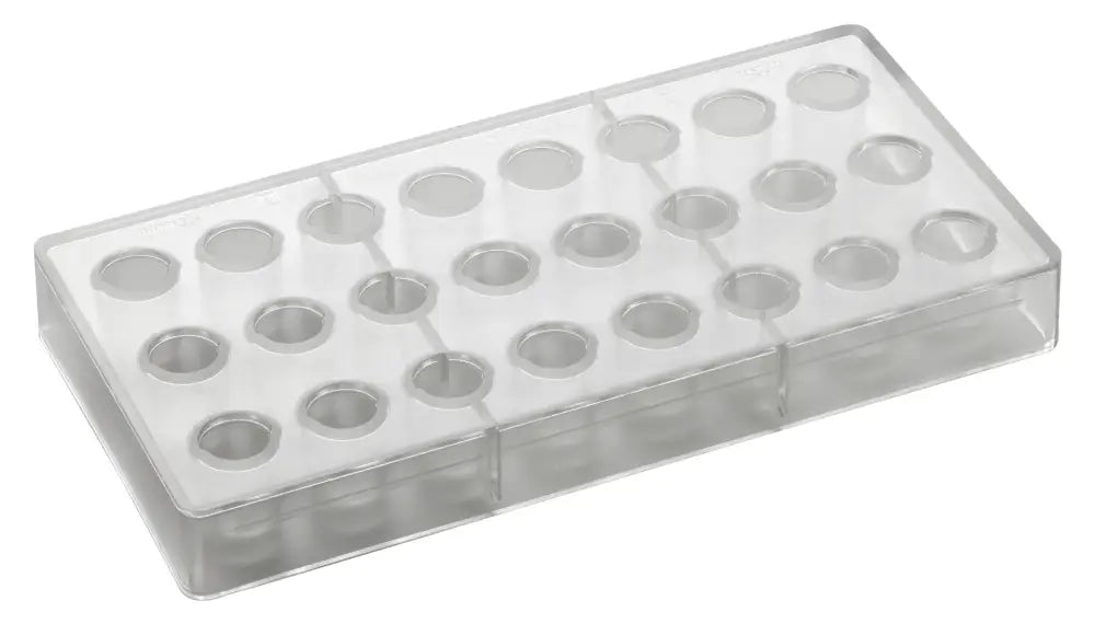 STAMPO PER PRALINE INNOVATION MM 275X135 24 PEZZI Ø 21 X H 28 MM - VOL. 10 GR - PC22FR - PAVONI ITALIA - STAMPI