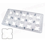 STAMPO PER PRALINE MAGNETICI MM 275X135 15 PEZZI 30 X 30 MM - VOL. 13 GR - MM13FR - PAVONI ITALIA - STAMPI
